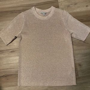Metallic Knit Tee